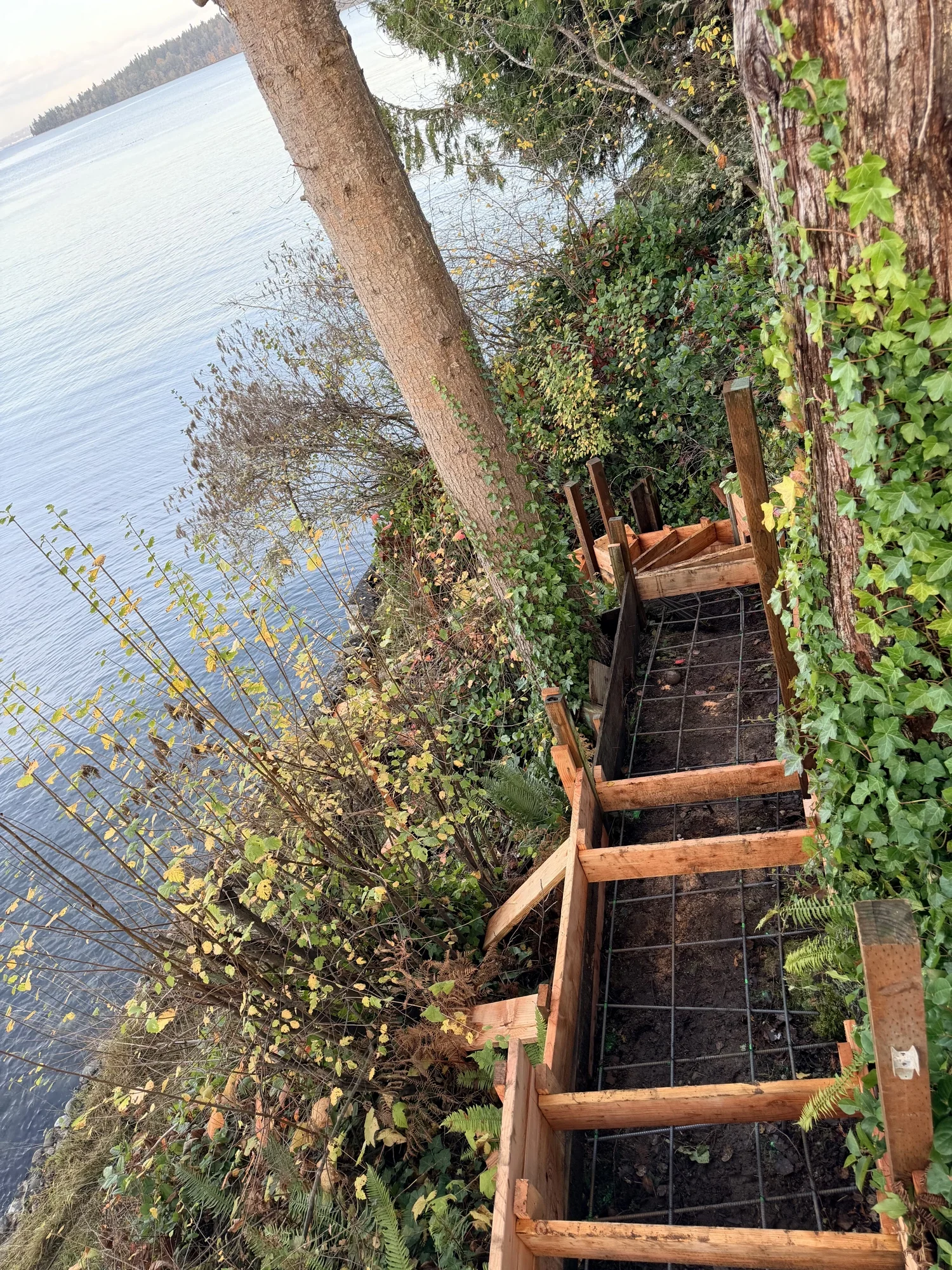 Port Orchard Beach Stairs before renovation