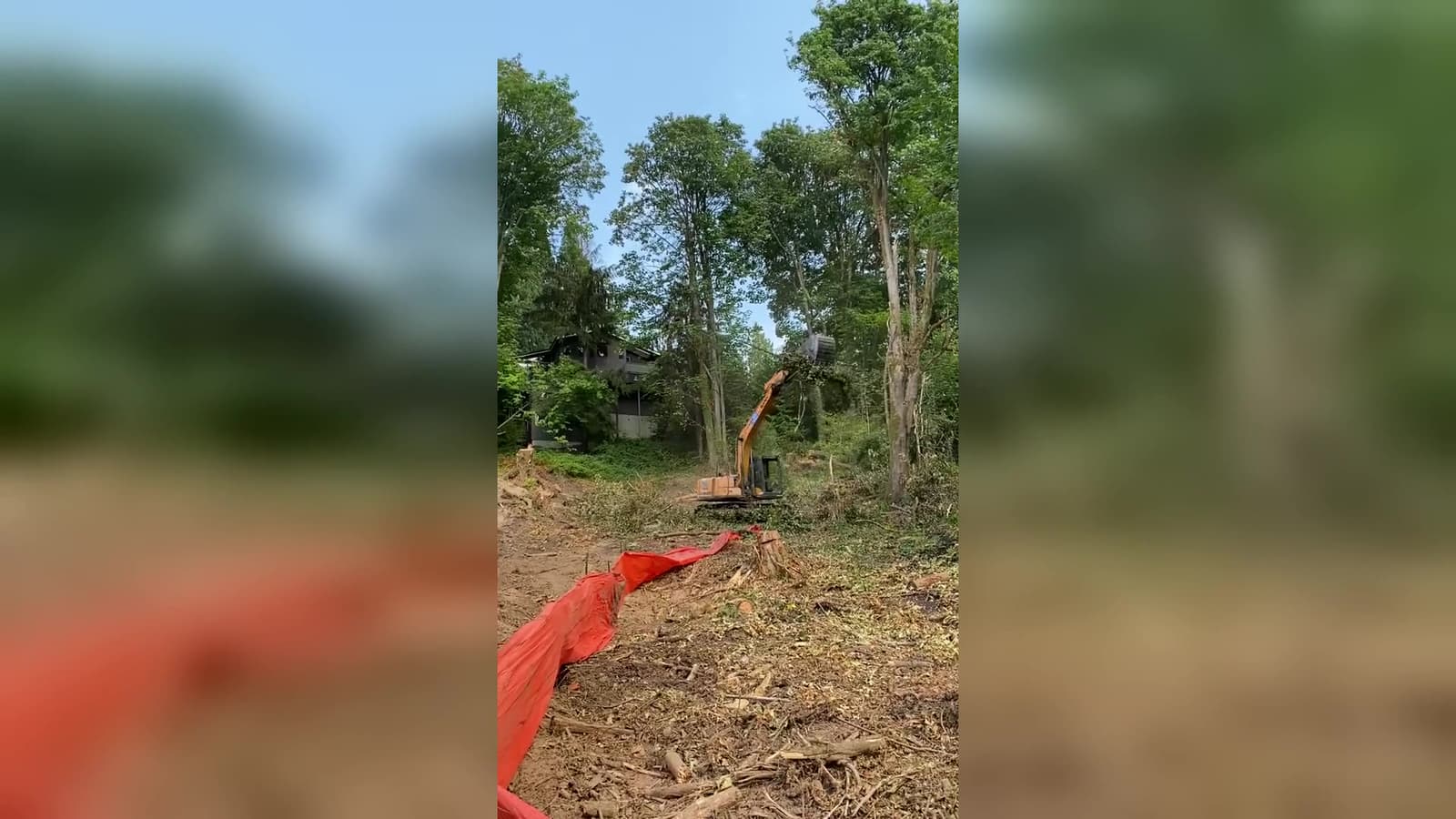 Mercer Island Clearing on-site video still — Clearing, Grading & Soil Wall in Mercer Island, WA