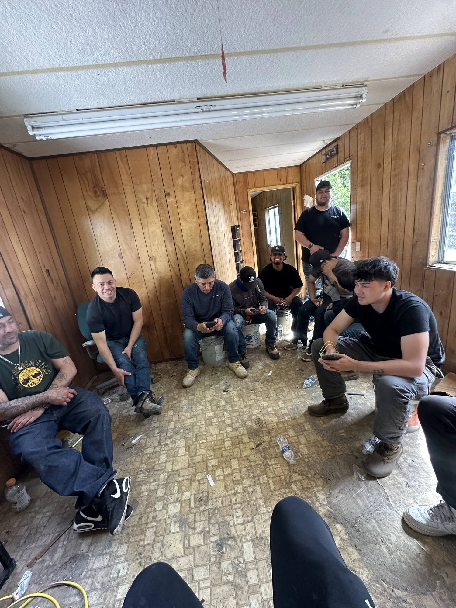 The full ID Builder Construction team on site